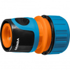 GRINDA Соединитель быстросъемный  TC-12A, 1/2″, с автостопом, пластиковый с TPR, для шланга (8-426429)