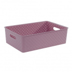 Корзинка "Береста" 7,5л 350х245х105мм (сирень)
