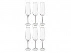 Набор бокалов для шампанского из 6 шт. "Амундсен" 220 мл.высота=26,5 см.