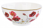 Салатник 700 мл 15*15*7 см "Маки" NEW BONE CHINA