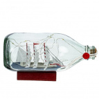 Изделие декоративное "Корабль в бутылке", L18 W7,5 H8,5 см