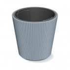 DBMI470-443U Кашпо MILLY d46,7 h44,2см 31/50л св. серый (light gray) с вкладышем (ш/к 3329)