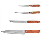 WEBBER ВЕ-2311 Набор ножей 4 предмета в блистере, ручка дерево(72)(12)