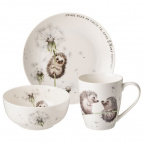 НАБОР ДЛЯ ЗАВТРАКА LEFARD "ЛОВИ СЧАСТЬЕ" 3ПР.: КРУЖКА 370МЛ, САЛАТНИК, ТАРЕЛКА 20,5СМ