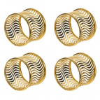 Набор из 4-х держателей для салфеток, L11 W4,5 H11 см