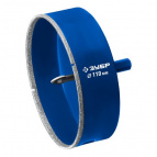 ЗУБР АГК Алмазная коронка d 110 мм (центр. сверло, трехгр. хвост, Р60) (29850-110)