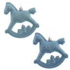 Набор из 2шт, Украшение новогоднее "Лошадка", L11 W5 H10 см