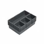 Лотки для хранения "Комбо 3" (серый)