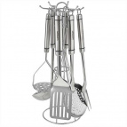 BE-1681/7 Набор кухонных принадлежностей на подставке 7 пр. (нерж.сталь) (12)
