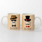 BOSS, кружка 350мл, МИКС 2 ДЕКОРА, NEW BONE CHINA