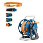 GRINDA катушка со шлангом  25м x 1/2″, стальные опоры  (428460)