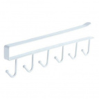 Планка с 6 крючками навесная. Размер 26,5х1,5х7 см.  NEW