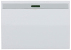 Выключатель СВЕТОЗАР "ЭФФЕКТ" проходной, с эффектом свечения, одноклавишный, без вставки и рамки, белый, 10A/~250B