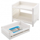 Этажерка настольная 2-х ярусная.  Размер: 23х15х15 см NEW