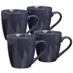 НАБОР КРУЖЕК BRONCO "CONCEPT" 4 ШТ. 355 МЛ СИНИЙ