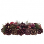 Подсвечник "Новогодняя композиция", L31 W14 H9 см