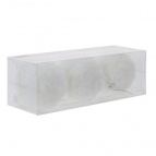 Украшение новогоднее "Шар" (Набор из 3-х), L8 W8 H8 см Полимерный материал