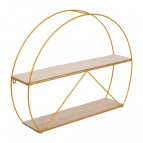 QWERTY  Подвесная полка "Полусфера", золото, 60*12,7*48 см / 4