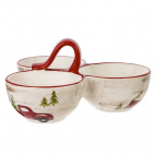 Менажница (3х220 мл), L24 W22,5 H12 см