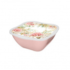 САЛАТНИК С КРЫШКОЙ С ДЕКОРОМ PERFECT 1,8Л (Розовый)