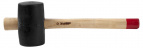 Киянка ЗУБР "МАСТЕР" резиновая с деревянной ручкой, 0,34кг, 55мм
