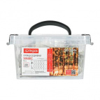 VEGAS  24V Электрогирлянда "Занавес" 96 теплых LED ламп, 6 нитей, в боксе,  прозр провод, 1*2 м, с блоком питания, удлиняемая