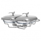 МАРМИТ ДВОЙНОЙ LEFARD СЕРИЯ "ОХОТА" СО СТЕКЛЯННЫМИ ФОРМАМИ ДЛЯ ЗАПЕКАНИЯ, 1,6Л/1,6Л