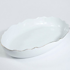 90017-136S Блюдо сервировочное для подачи керамика 32,5х22х5,5 LR (х10)