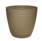 Кашпо Sahara petit с прикреп. подд. d13; h11,8 см; 1,00л кофе (cafe latte)