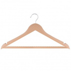 Вешалка-плечики. Размер 44-46. (антискольз.греб./натур.цв) NEW