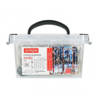 VEGAS  24V Электрогирлянда "Занавес" 96 холодных LED ламп, 6 нитей, в боксе,  прозр провод, 1*2 м, с блоком питания, удлиняемая 