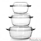 Borcam"набор жаропр.посуды (59033+59023+59003)/2н 159021