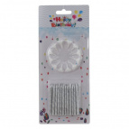 Набор из 24-х свечей для торта, D 0,5 см,L8,5 W1,5 H20 см