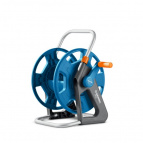 GRINDA катушка для шлангов 60м x 1/2″ и 30м х 3/4″, стальные опоры, пластиковый барабан (428451)