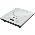 D-302N Индукционная плита "DELTA" 2000Вт, белый: 1-конфороч, 8 пр, LED-дисплей, стеклокерамика, (6)