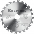 KRAFTOOL Fast, 190 х 30 мм, 24Т, пильный диск по дереву (36950-190-30)