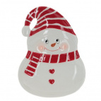 Тарелка "Снеговик", L13 W17,5 H2 см