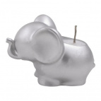 Свеча декоративная с подсвечником "Слоник". Размер 11х8,5х7,5 см