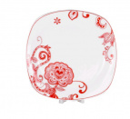 Глубокая тарелка 20см 500мл Красный стебель, гофрокороб фасовка 6 штук