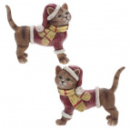 Фигурка декоративная "Кошка", 2в., L11 W4 H10