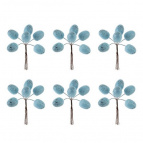 Набор из 6-ти изделий декоративных "Яйца пасхальные", L17 W3,5 H18/10 см