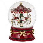 Фигурка декоративная "Карусель" в стекл шаре, L12 W12 H15,5 см