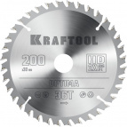 KRAFTOOL Optima, 200 х 30 мм, 36Т, пильный диск по дереву (36951-200-30)