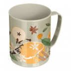 КРУЖКА "PICNIC" С ДЕКОРОМ 0,4Л (Светло-серый)