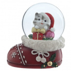 Фигурка декоративная "Котенок" в стекл шаре, D 6.5 см, L8,5 W6,5 H9,5 см