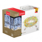VEGAS 24V Электрогирлянда "Занавес" 192 разноцветных LED ламп, 6 нитей, прозрачный провод, 1*4 м /32/4