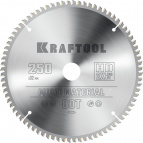 KRAFTOOL Multi Material, 250 х 32 мм, 80Т, пильный диск по алюминию (36953-250-32)