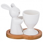 Набор "Кролик": Подставка Для Яйца + Солонка