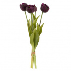 Цветы искусственные "Букет Тюльпанов" (Real Touch), L12 W12 H38 см