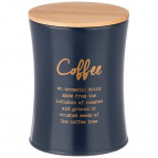 Емкость для сыпучих продуктов agness "midnight" "кофе" диаметр=11 см высота=14 см